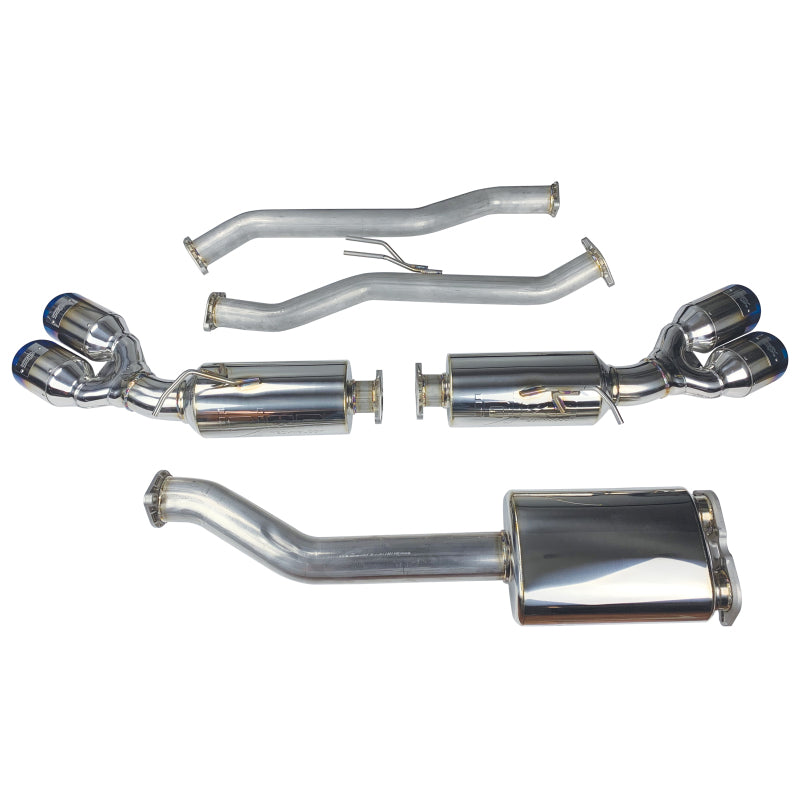 Injen 10-13 Hyundai Genesis Coupe 2.0L(t) 4cyl SS Exhaust w/ 76mm Y-Pipe Resonator/Molded SS Flanges - Mammoth Racing -