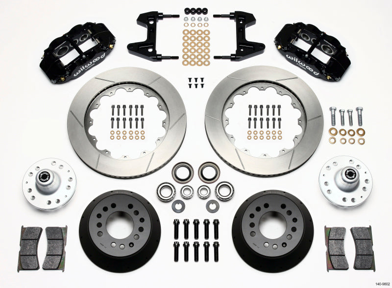 Wilwood Narrow Superlite 6R Front Hub Kit 14.00in 74-80 Pinto/Mustang II Disc Spindle only - My Store