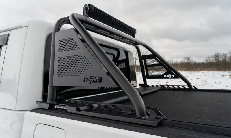 N-Fab ARC Sports Bar 20-22 Jeep Gladiator - Textured Black(Roll-N-Lock Cover Fitment Only) - Mammoth Racing -