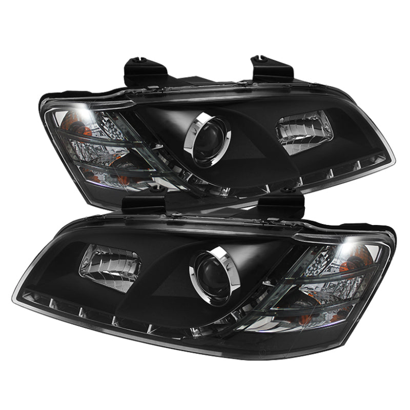 Spyder Pontiac G8 08-09 Projector Headlights DRL Black High H1 Low H7 PRO-YD-PG808-DRL-BK - Mammoth Racing -