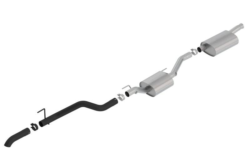 Borla 2020 Jeep Gladiator JT 3.6L V6 AWD 2.75in Touring Climber Black Turndown Tip & Over-Axle - Mammoth Racing -