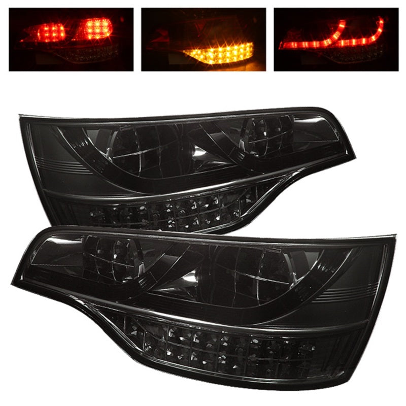 Spyder GMC Sierra 19-20 LED Model Only LED Tail Lights - Black Smoke ALT-YD-GS19LED-LED-BSM - Mammoth Racing -