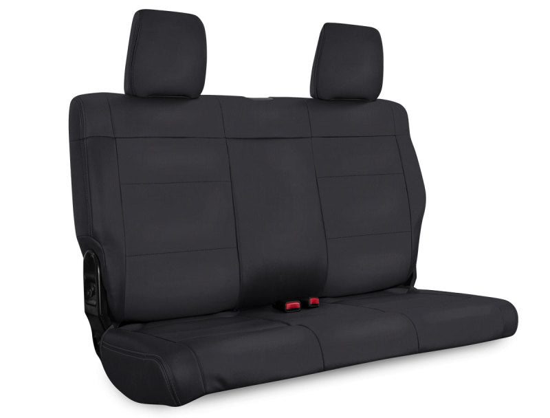 PRP 07-10 Jeep Wrangler JK Rear Seat Covers/2 door - All Black - Mammoth Racing -