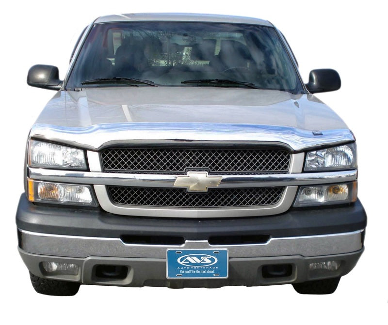 AVS 03-06 Chevy Avalanche (w/o Body Hardware) High Profile Hood Shield - Chrome - Mammoth Racing -