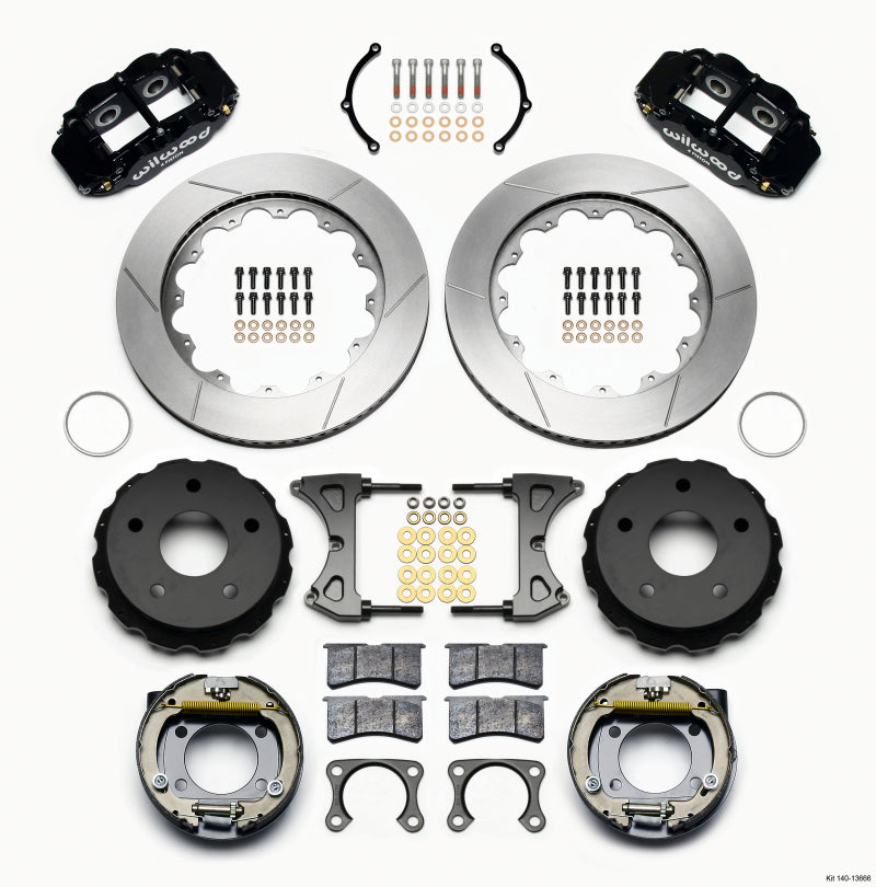 Wilwood Narrow Superlite 4R Rear P-Brk Kit 14.00in Big Ford New 2.38in Off Bronco 5 x 5.50 - My Store