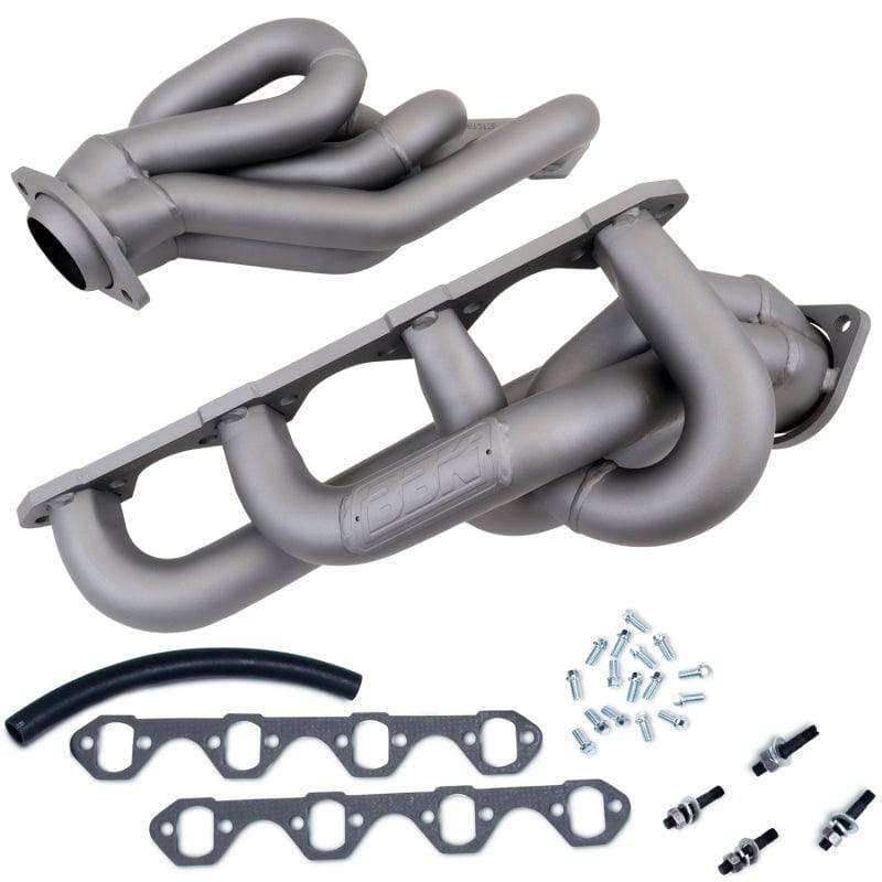 BBK 86-93 Mustang 5.0 Shorty Tuned Length Exhaust Headers - 1-5/8 Titanium Ceramic - Mammoth Racing -