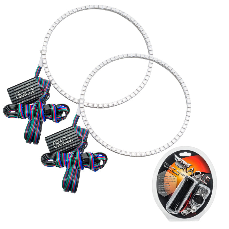 Oracle Jeep Wrangler JL/Gladiator JT LED Surface Mount Headlight Halo Kit - ColorSHIFT - Mammoth Racing -