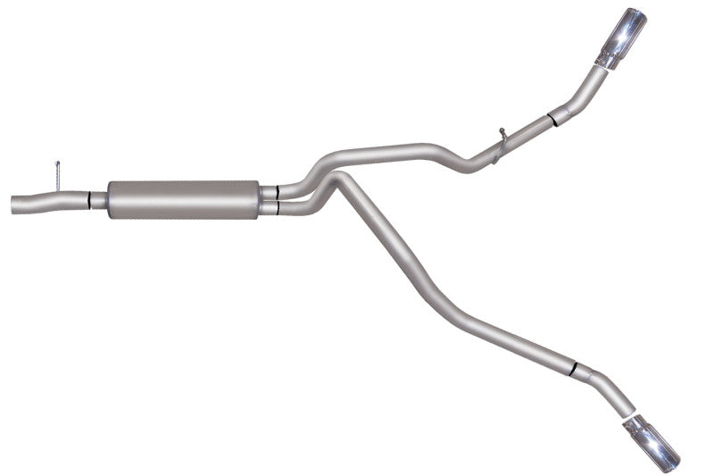 Gibson 05-06 Ford F-250 Super Duty Lariat 6.8l 2.5in Cat-Back Dual Extreme Exhaust - Stainless - Mammoth Racing -
