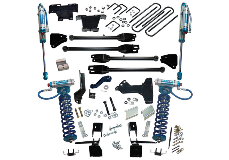 Superlift 17-19 Ford F-250 SD 6in 4in Lift Kit w/4-Link King Front Coilovers/Rear Reservoir Shocks - Mammoth Racing -