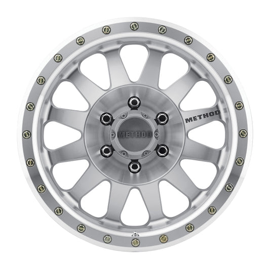 Method Mr304 Double Standard 17x8.5 0mm Offset 6x135 94mm CB Machined/Clear Coat Wheel