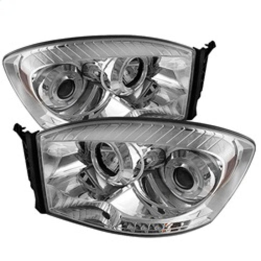 Spyder Dodge Ram 1500 06-08/Ram 2500 06-09 Projector Headlights LED Halo LED Chrm PRO-YD-DR06-HL-C - Mammoth Racing -