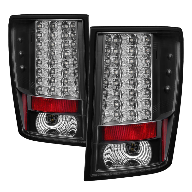 Spyder Jeep Grand Cherokee 07-10 LED Tail Lights Black ALT-YD-JGC07-LED-BK - Mammoth Racing -
