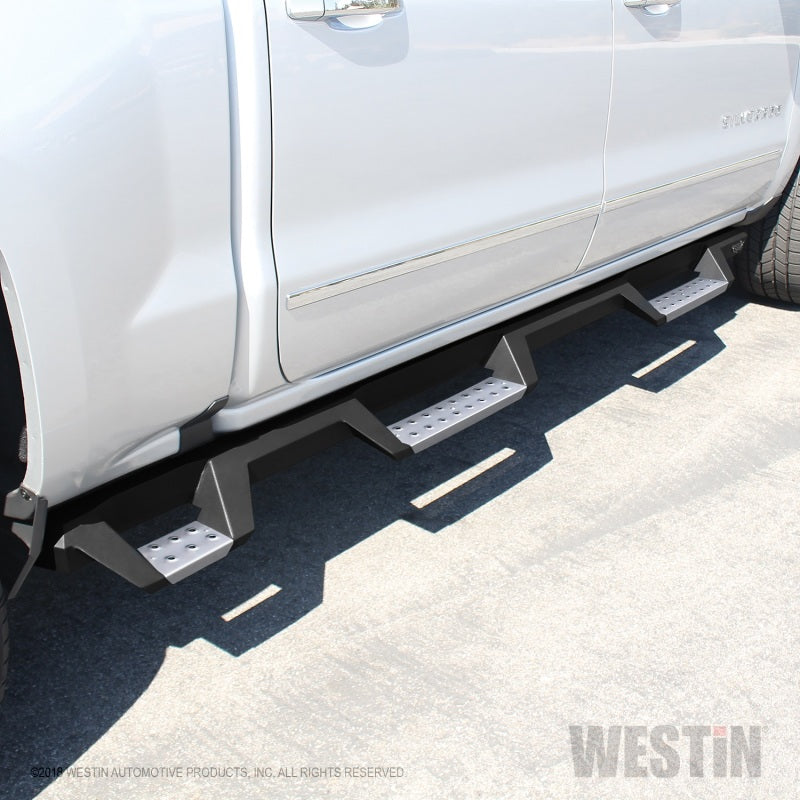 Westin/HDX 07-18 Chevrolet Silverado 1500 Crew (5.5ft) (Excl Classic) Drop WTW Nerf Step Bars - Blk - Mammoth Racing -