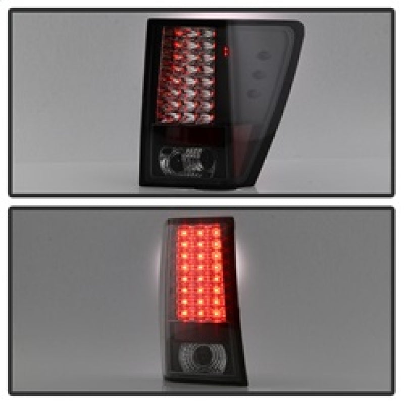 Spyder Jeep Grand Cherokee 07-10 LED Tail Lights Black ALT-YD-JGC07-LED-BK - Mammoth Racing -