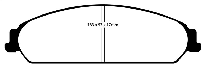 EBC 13-14 Chrysler 200 3.6 Yellowstuff Front Brake Pads - My Store