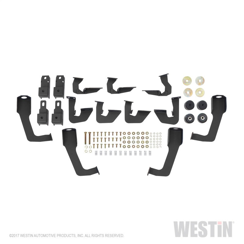 Westin/HDX 07-18 Chevrolet Silverado (Excl. Classic) 6.5ft. Bed Drop W2W Nerf Step Bars - Tex. Blk - Mammoth Racing -