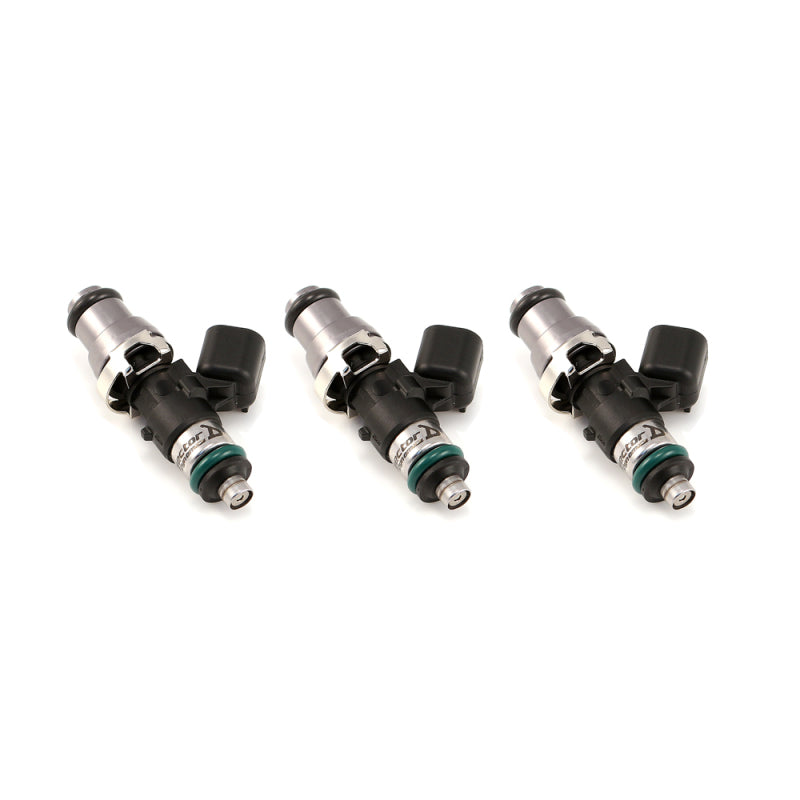 Injector Dynamics 1700cc Injector 09-12 Ski-Doo E-Tec Snowmobile 14mm (Grey) Adapter Tops Set of 3 - Mammoth Racing -