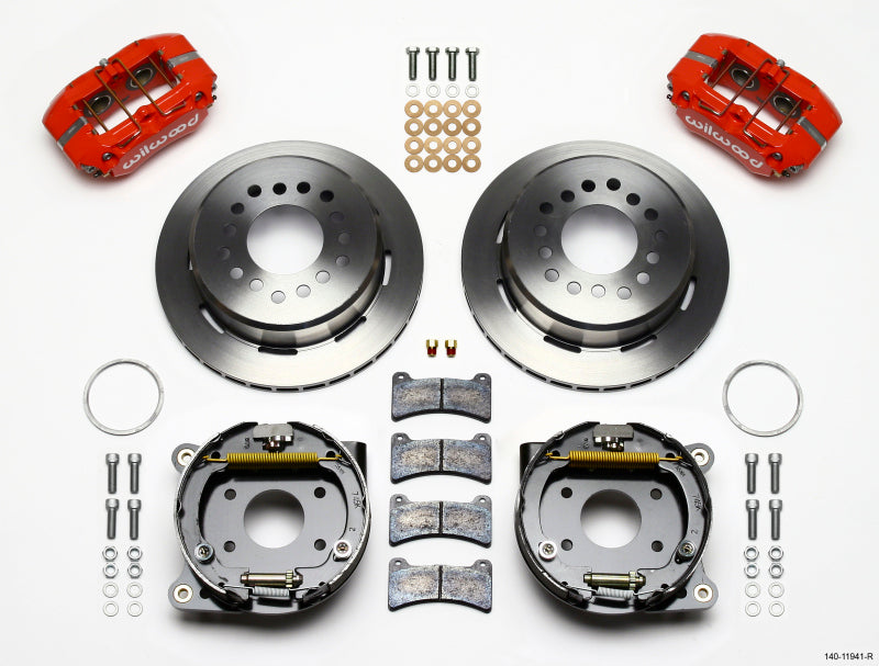 Wilwood Dynapro Low-Profile 11.00in P-Brake Kit - Red AMC 71-74 2.60in Offset - Mammoth Racing -