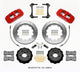 Wilwood Aero6 Front Hat Kit 14.00 Red 2015-Up Mustang w/Lines - My Store