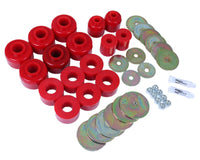 Energy Suspension 96-99 Toyota 4Runner 2WD/4WD Red Body Mount Bushing Set - Mammoth Racing -