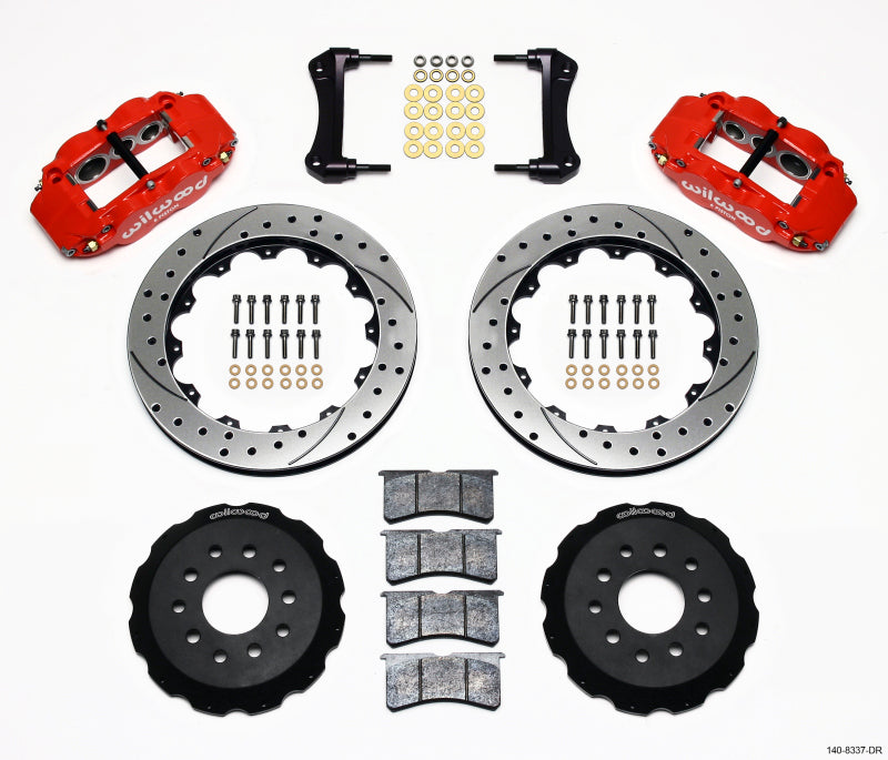 Wilwood Narrow Superlite 6R Front Hat Kit 12.88in Drill Red 88-93 Corvette C4 - My Store