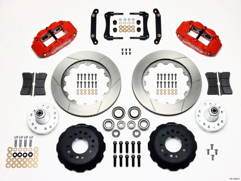 Wilwood Narrow Superlite 6R Front Hub Kit 14.00in Red 79-81 Camaro - Mammoth Racing -