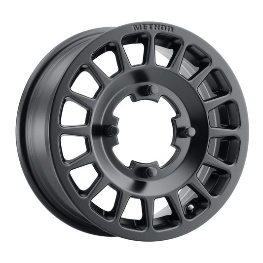 Method Mr407 15x6 5+1/+51mm Offset 4x156 120mm CB Matte Black Wheel