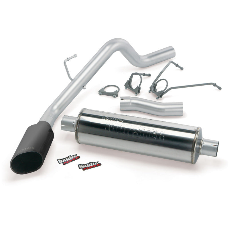 Banks Power 06-07 Dodge 5.7 Hemi 1500-Mega Monster Exhaust System - SS Single Exhaust w/ Black Tip - Mammoth Racing -