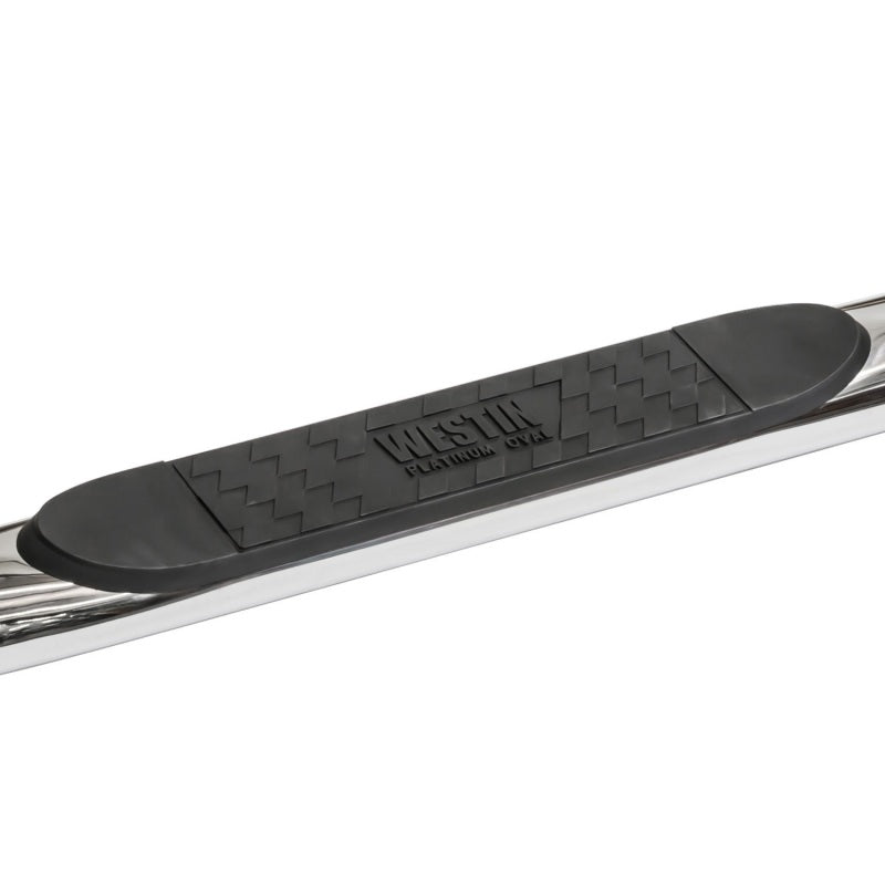 Westin 2014-2018 Chevy Silverado 1500 Crew Cab (6.5 ft bed) Platinum 4 Oval WTW Nerf Step Bars - SS - Mammoth Racing -