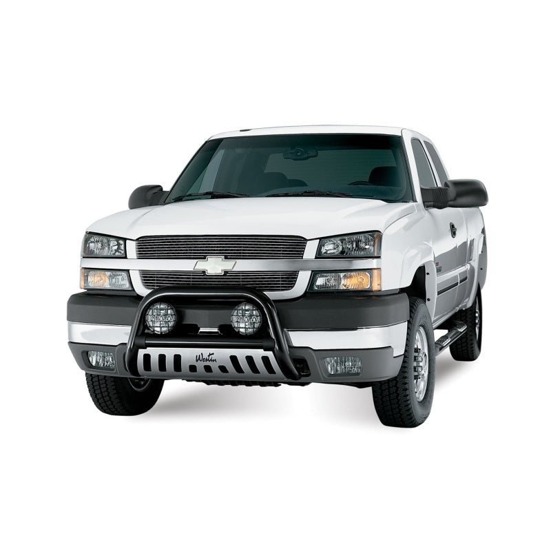 Westin 1999-2013 Chevy Silverado 1500 Crew Cab Signature 3 Nerf Step Bars - Black - Mammoth Racing -