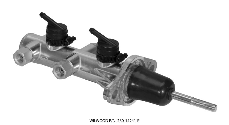 Wilwood Tandem Remote Master Cylinder - 7/8in Bore Ball Burnished - My Store