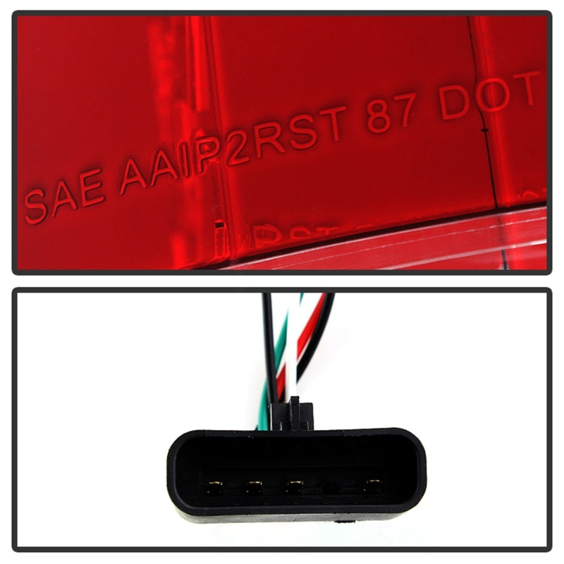 Spyder Chevy C/K Series 1500 88-98/Blazer 92-94 LED Tail Lights Red Clear ALT-YD-CCK88-LED-RC - Mammoth Racing -