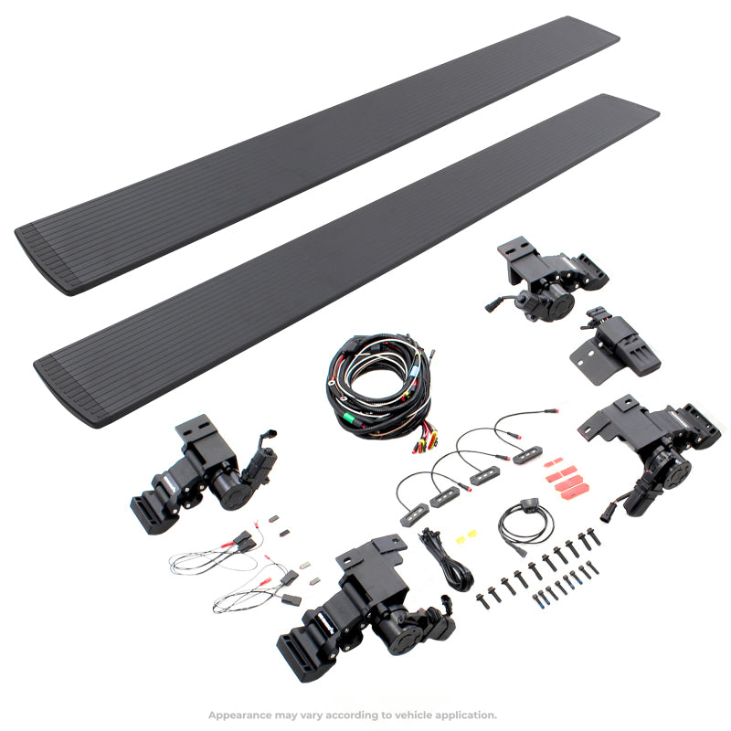 Go Rhino 21-23 Ford Bronco 2dr E-board E1 Electric Running Board Kit (No Drill) - Tex. Blk - Mammoth Racing -