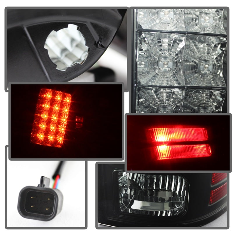 Spyder Dodge Ram 1500 13-14 13-14 LED Tail Lights LED Model only - Blk Smke ALT-YD-DRAM13-LED-BSM - Mammoth Racing -