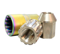 NRG 200 Series M12 X 1.25 Titanium Lug Nut Set - 21 Pc w/Lock Key Socket - Silver - My Store