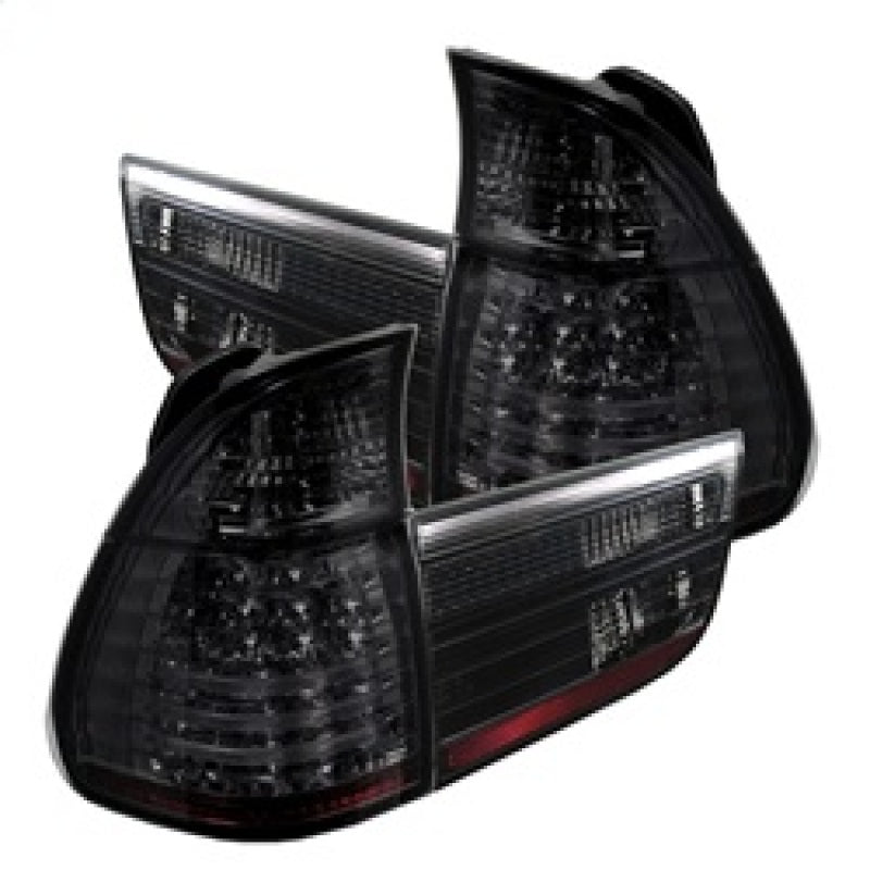 Spyder BMW E53 X5 00-06 4PCS LED Tail Lights Smoke ALT-YD-BE5300-LED-SM - Mammoth Racing -