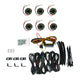KC HiLiTES Cyclone V2 LED - Rock Light - 6-Light System - Clear - 5W Flood Beam - Mammoth Racing -
