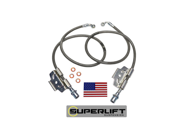 Superlift 03-13 Dodge Ram 2500/3500 w/ 4-6in Lift Kit (Pair) Bullet Proof Brake Hoses - Mammoth Racing -