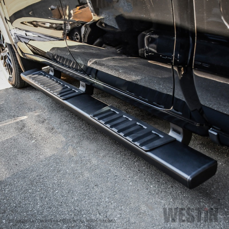 Westin 19-22 Chevrolet Silverado 1500 DC (Excl. 2019 LD/Limited) R7 Nerf Step Bars - Black - Mammoth Racing -