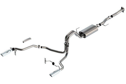 Borla F-150 2021 5.0L 2dr RC SB (122.8 WB) XL/XLT 3/2.25 SRE Cat-Back S-Type Chrome Tips - My Store