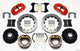 Wilwood Narrow Superlite 4R Rear P-Brk Kit 12.88in Drill Red Big Ford New Style - My Store