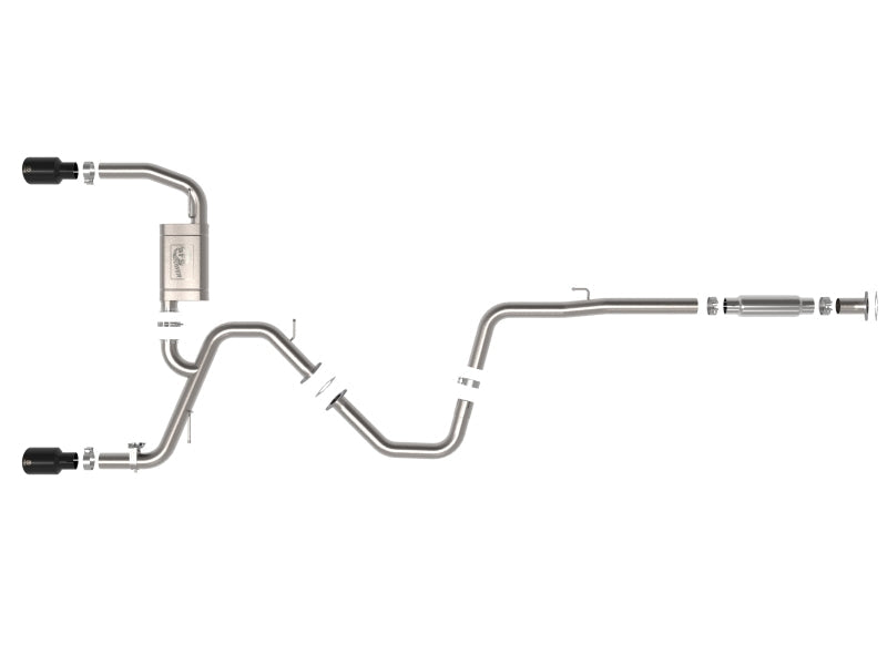 aFe Takeda Hyundai Elantra N 22-23 L4-2.0L (t) 3in 304 SS Cat-Back Exhaust w/ Black Tips - Mammoth Racing -