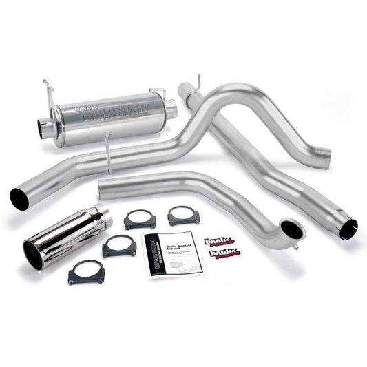 Banks Power 00-03 Ford 7.3L / Excursion Monster Exhaust System - SS Single Exhaust w/ Chrome Tip - Mammoth Racing -