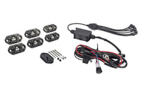 KC HiLiTES C-Series RGB LED Rock Light Kit (Incl. Wiring) - Set of 6 - Mammoth Racing -