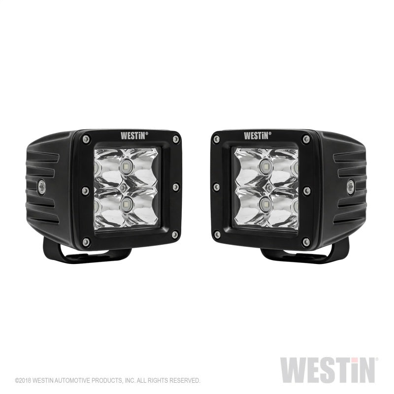 Westin Compact LED 5W 3.2 inch x 3 inch (Set of 2) - Black - Mammoth Racing -