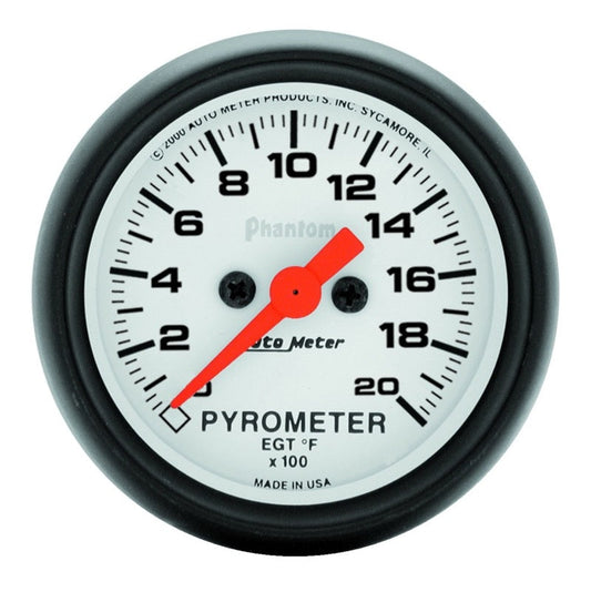 Autometer Phantom 2 1/16in 2000 Deg F Digital Stepper Motor Pyrometer (egt) Gauge - My Store