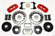Wilwood Aero4 Rear P-Brake Kit 14.00in Drilled Red Big Ford New Style 2.36in Offset - Mammoth Racing -