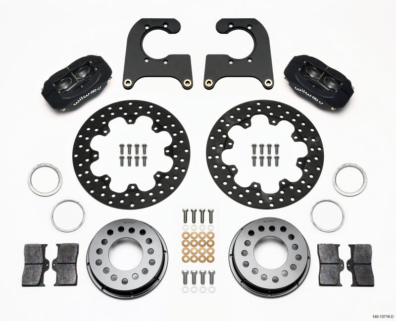 Wilwood Forged Dynalite Rear Drag Kit Drilled Rotor Ford 8.8 Special w/2.50in Offset-5 Lug - My Store