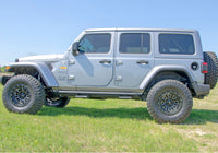 N-Fab RKR Rails 2018 Jeep Wrangler JL 4 Door Dab Length - Gloss Black - 1.75in - Mammoth Racing -
