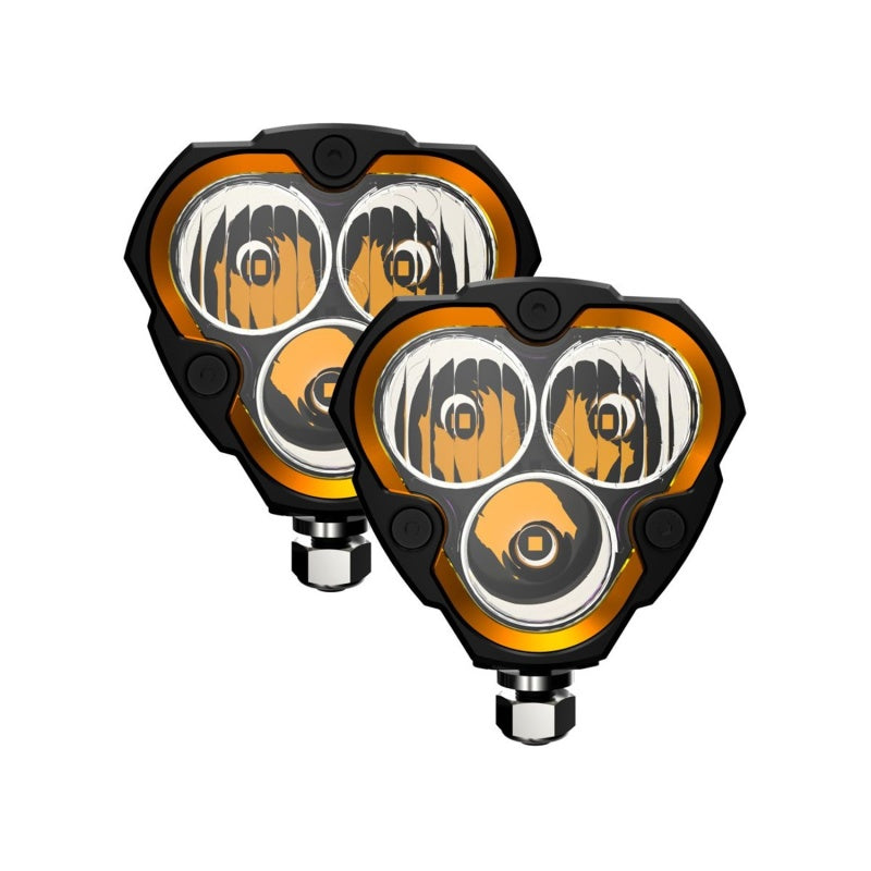 KC HiLiTES Flex ERA 3 LED Light Combo Beam Pair Pack System - Mammoth Racing -